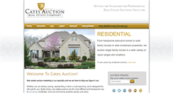 Desktop Screenshot of catesauction.com