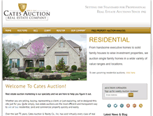 Tablet Screenshot of catesauction.com